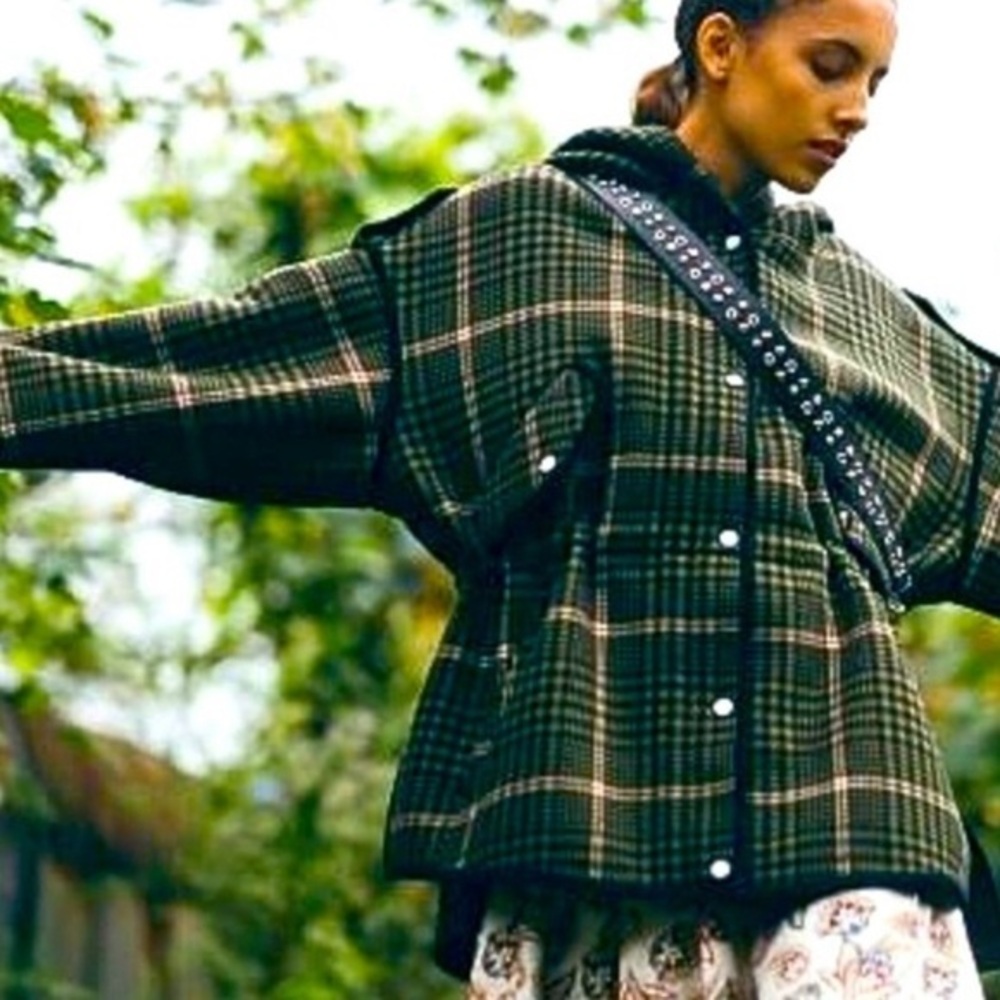 Plaid Oversized Women's Jacket